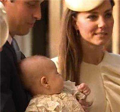 Герцог и герцогиня Кембриджские крестили сына